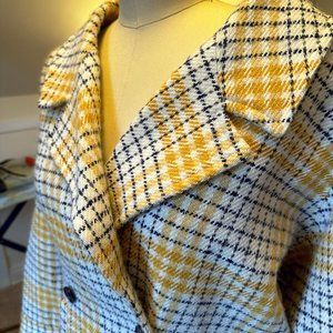 FRNCH Paris wool blend, double-breasted, short coat